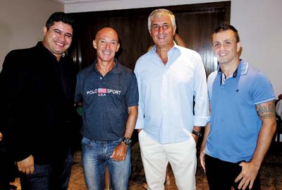 Flávio, Valmir, Toninho e Moledas