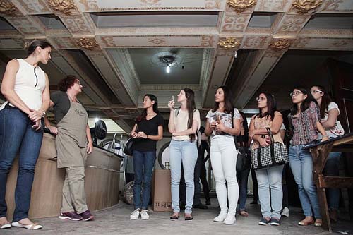 Visita técnica apresenta as obras de restauro na Sala Princesa Isabel