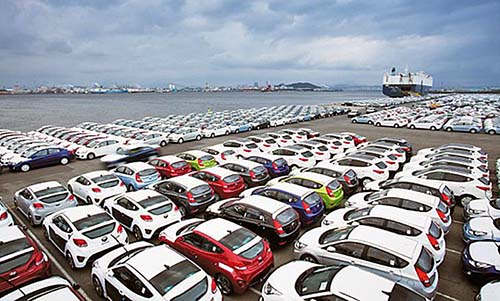 Exportações de veículos apresentaram queda de 41,5% no semestre