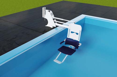 Cadeira de transferência para piscina