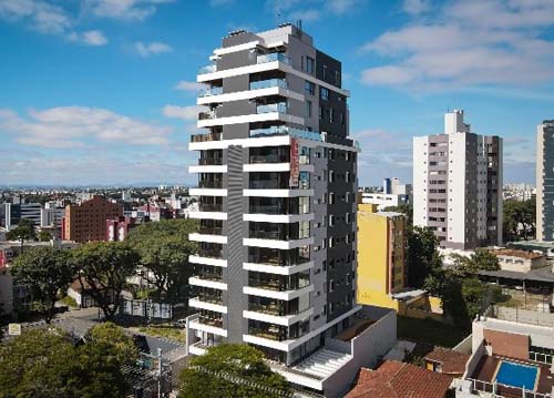 Fachada inteligente é um dos destaques de residencial em Curitiba