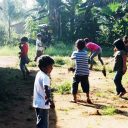 Nativos Tenondé Porã ensinam jogos, danças e brincadeiras do povo Guarani