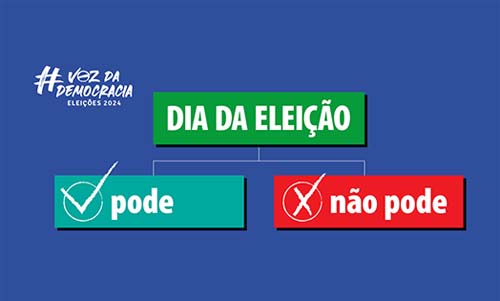 Confira as condutas permitidas e proibidas no dia da eleição