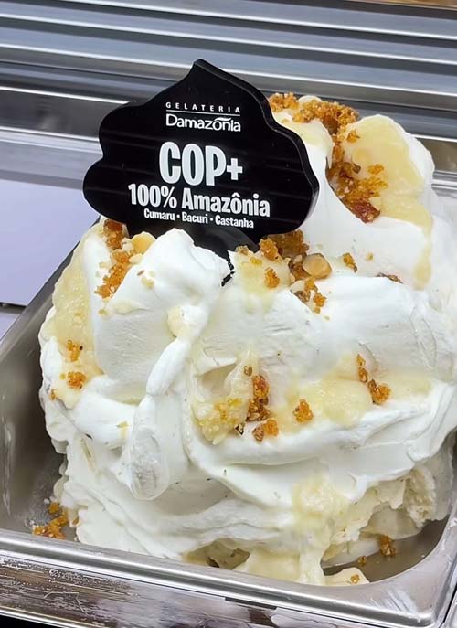 Sorvete inspirado na COP30